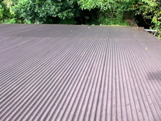 波板トタン屋根の状態